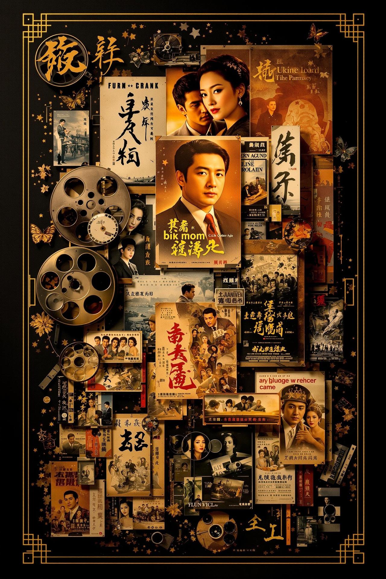 华语经典回顾 - 闪映传媒17影视专题封面，重温华语电影黄金时代的经典之作，从《霸王别姬》到《活着》，每
